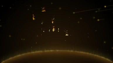 星星闪烁金色主题出现视频的预览图